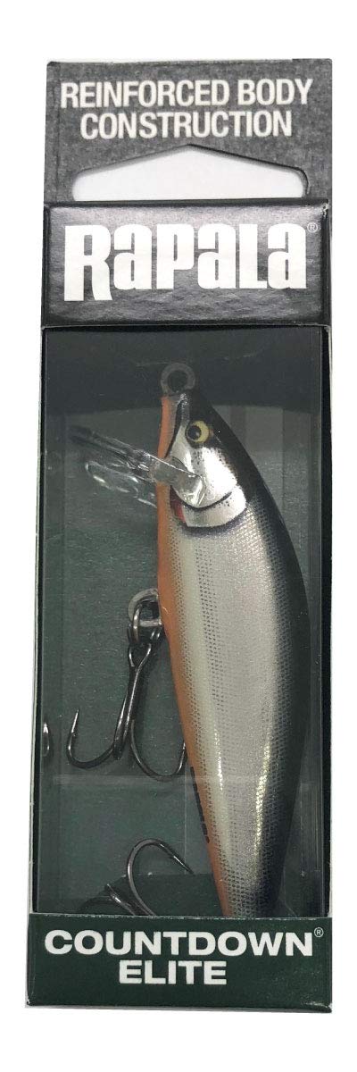 RAPALA Countdown Elite 75 Gilded Silver Shad, Sinking Lures